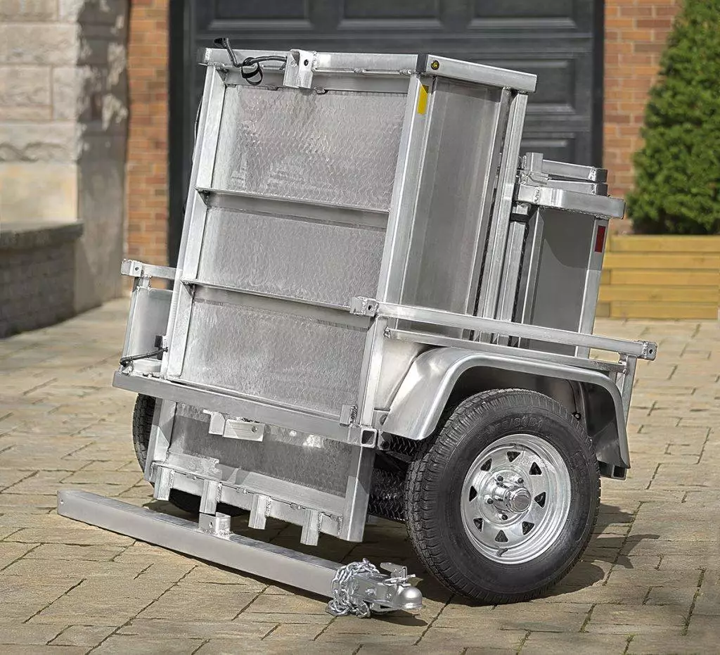 Once it's folded and its tow bar is removed, the Adapt-X's footprint is 38 inches from front to back (0.9 m)
