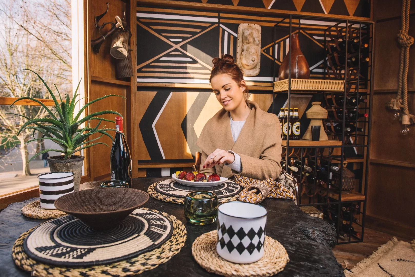 "The biggest challenge with this project was evoking the feeling of a treehouse in the middle of Africa, when we are clearly in the middle of London," said designer Hubert Zandberg