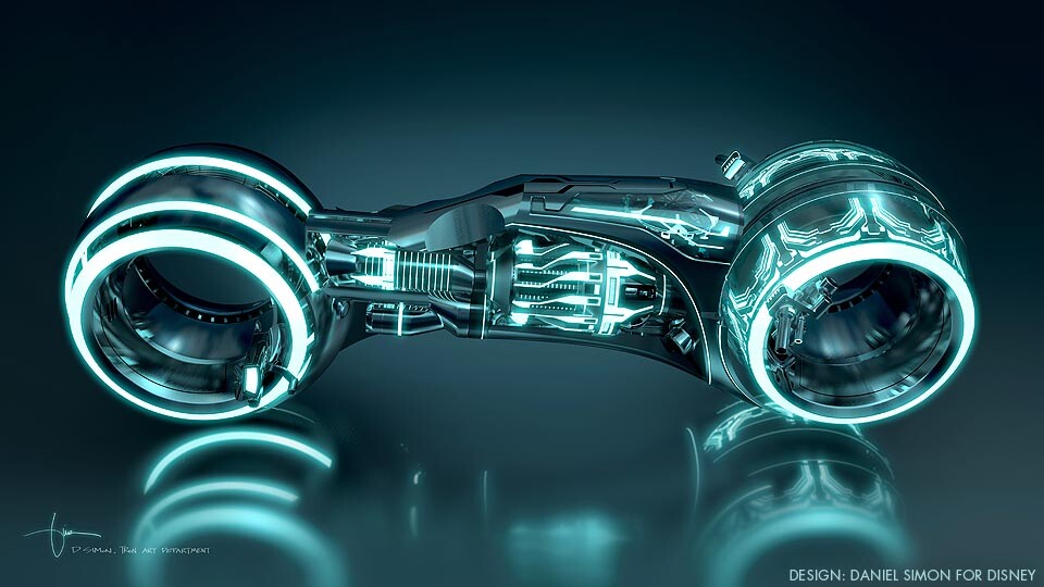 David Simon's Tron Lightcycle from the movie Tron Legacy