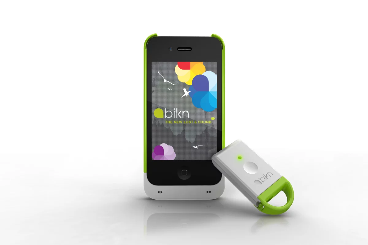 BiKN is a system that allows iPhone users to track or relocate up to eight items at once