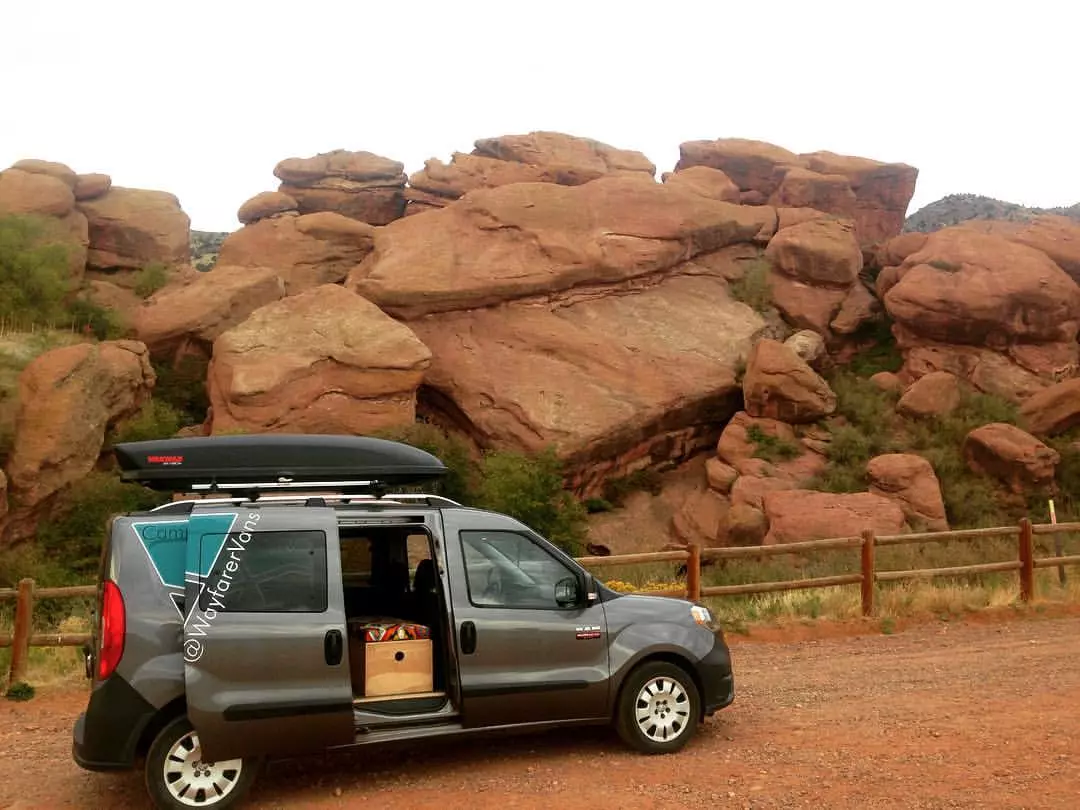 Out road-tripping and camping with the Wayfarer Ram Promaster City camper van