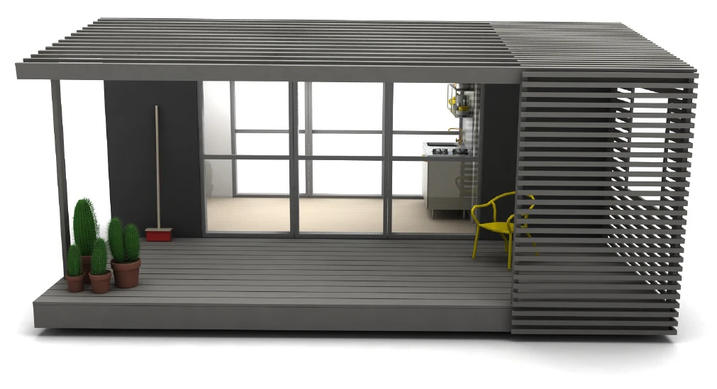 A front view of the Mini House Long (Image: Jonas Wagell)
