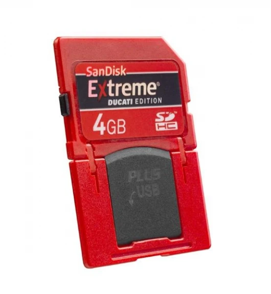 Sandisk's Extreme Ducati Edition SD Plus card