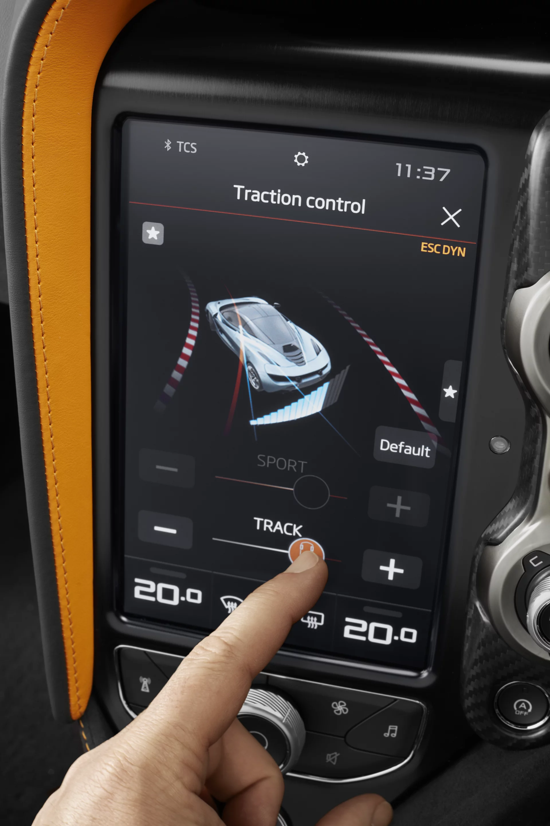 Drivers will be able to tailor the traction control in the 720S to their ability