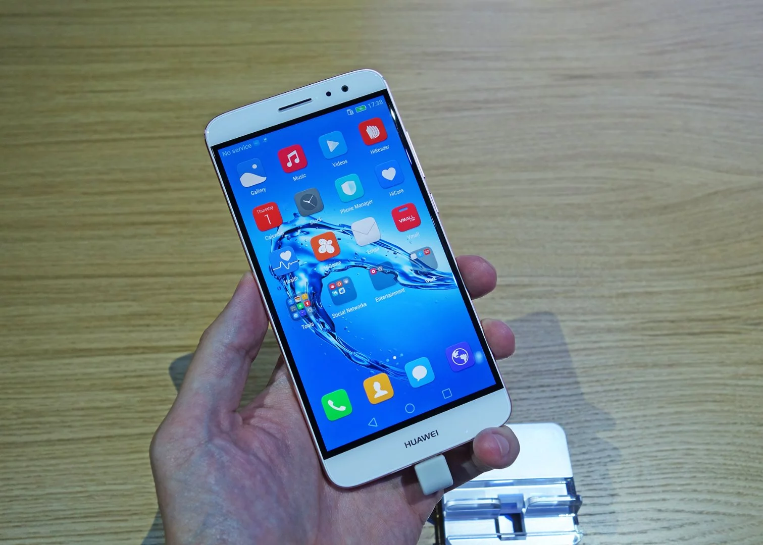 Huawei's lightly skinned version of Android is again in evidence, but there's no Nougat (Nova Plus shown)