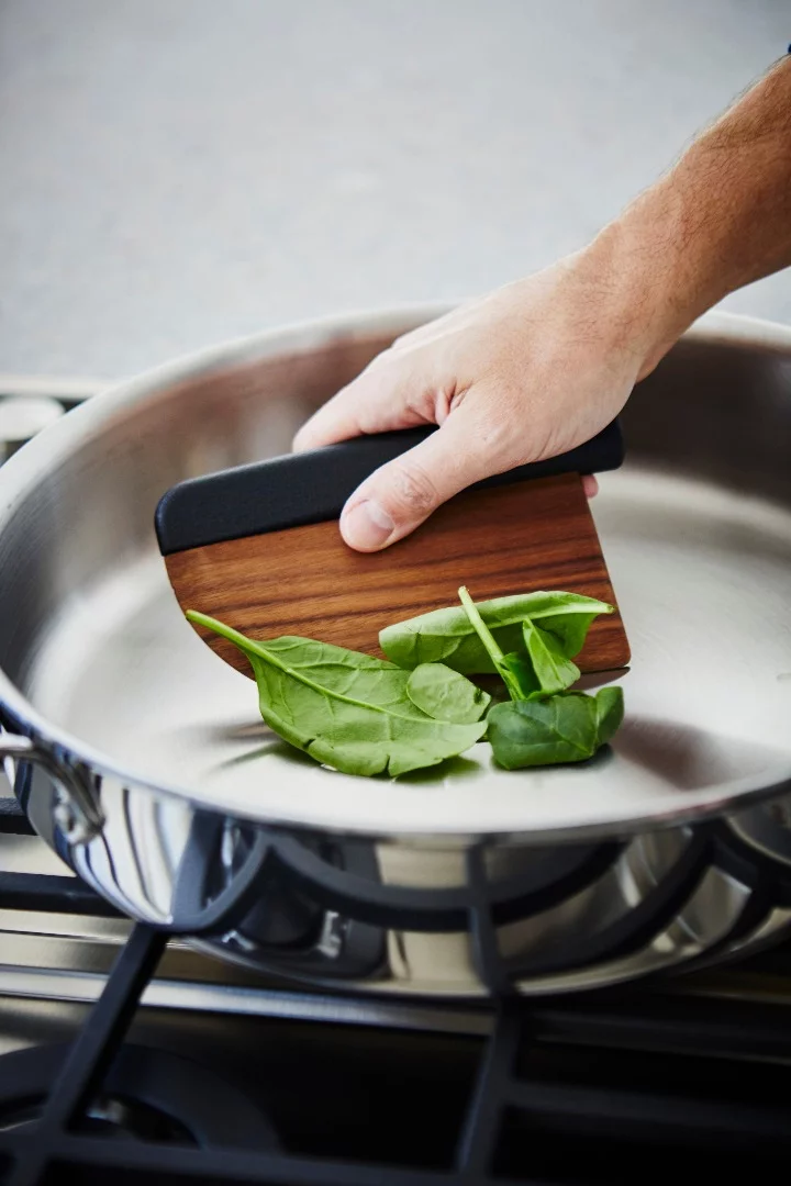 Despite its unconventional blade, its creators claim the wooden Knife can cut through vegetables with ease