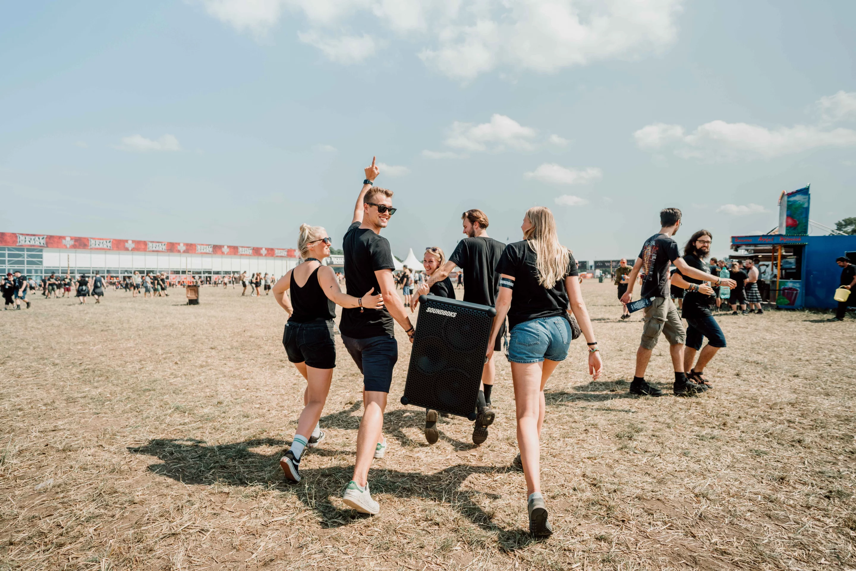 At 34 lb, it may take two to haul the New Soundboks to the beach party