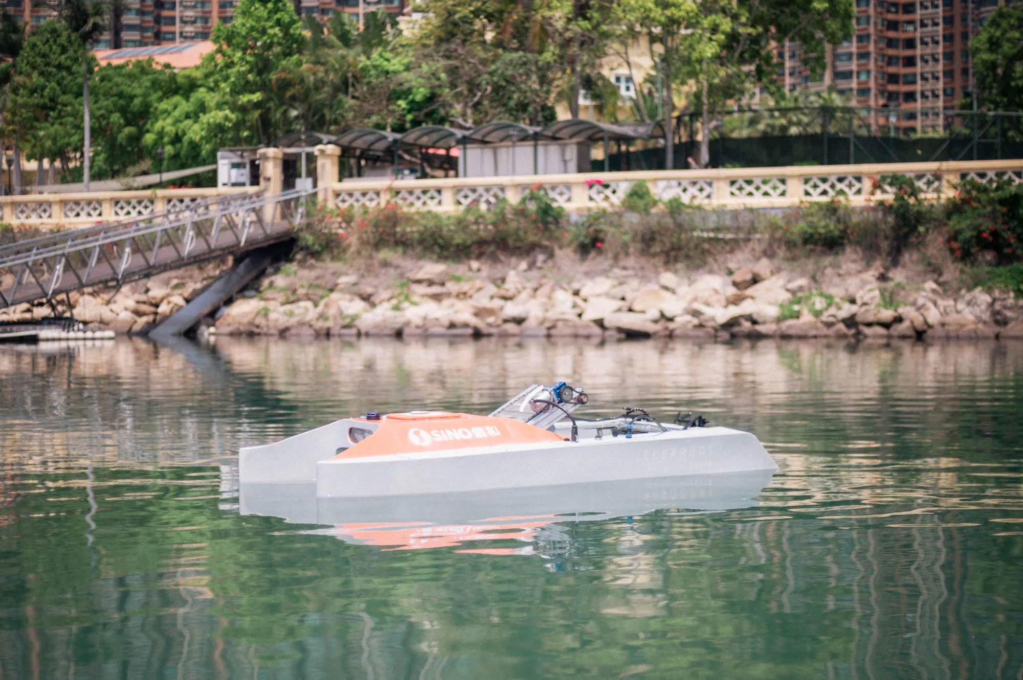 Currently undergoing operational testing in Hong Kong waters, the Clearbot robotic marine waste collector could soon be available internationally