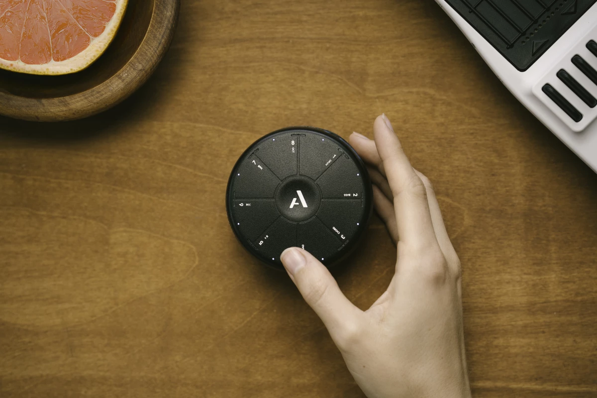 The Orba is described as a portable synthesizer, looper, and MIDI controller that lets anyone make music immediately