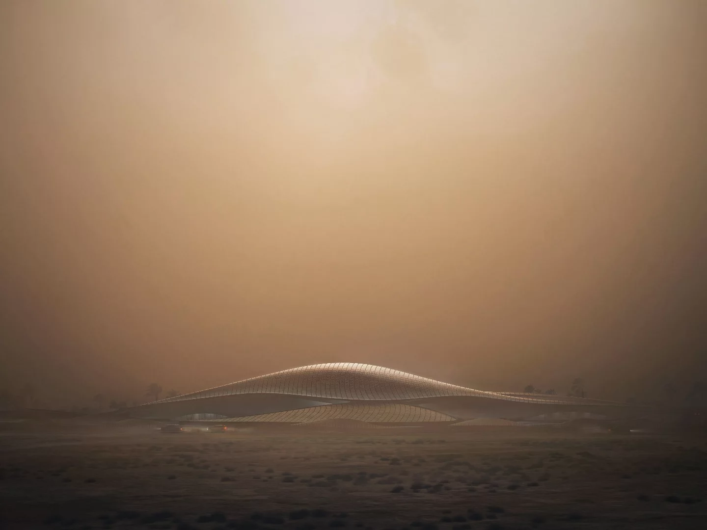 Bee'ah headquarters' dune-like design is meant to blend in with the local desert landscape