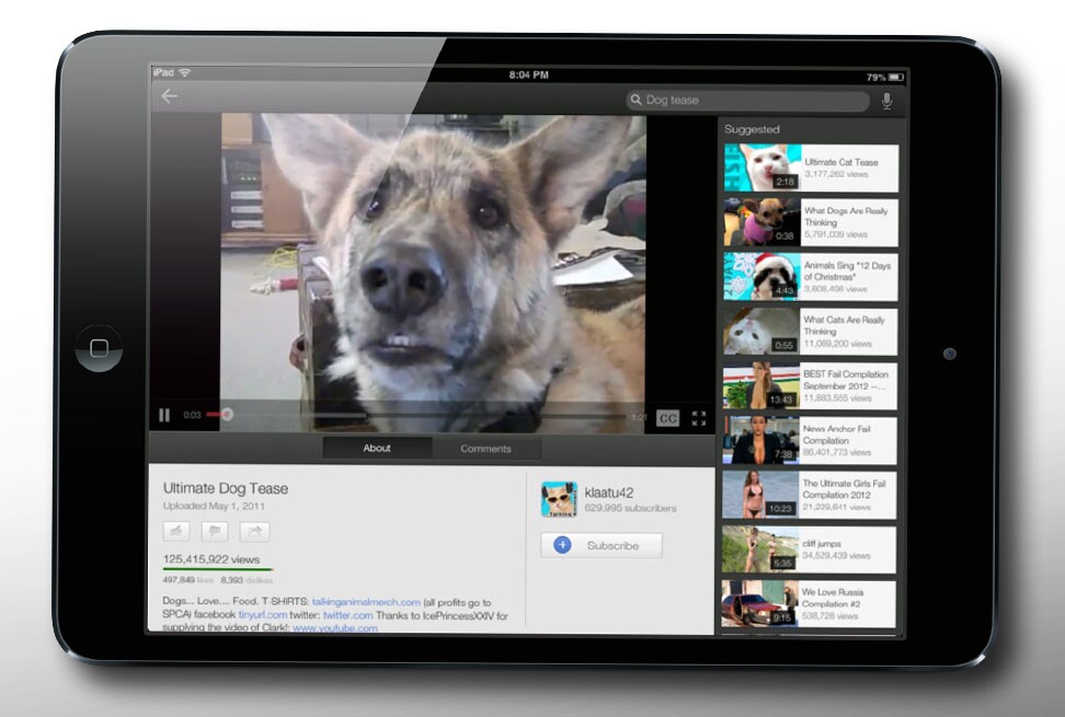 Since iOS 6 dropped the default YouTube app, you'll need to visit the App Store to get an official version