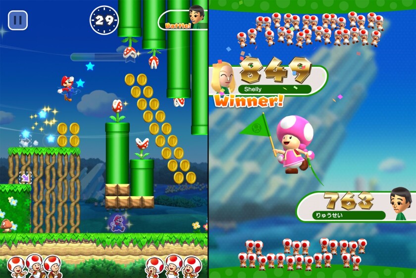 Screenshots from Super Mario Run