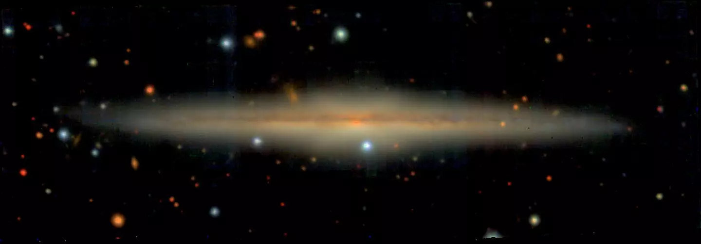 Spiral galaxy UGC 10738 as captured by the ESO's Very Large Telescope
