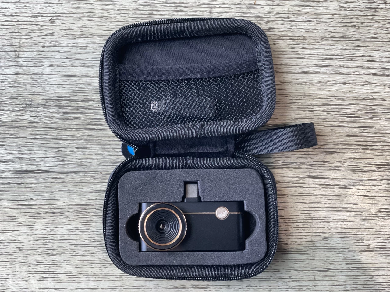 The camera is sturdy, but a snug lightweight case keeps it from getting knocked around