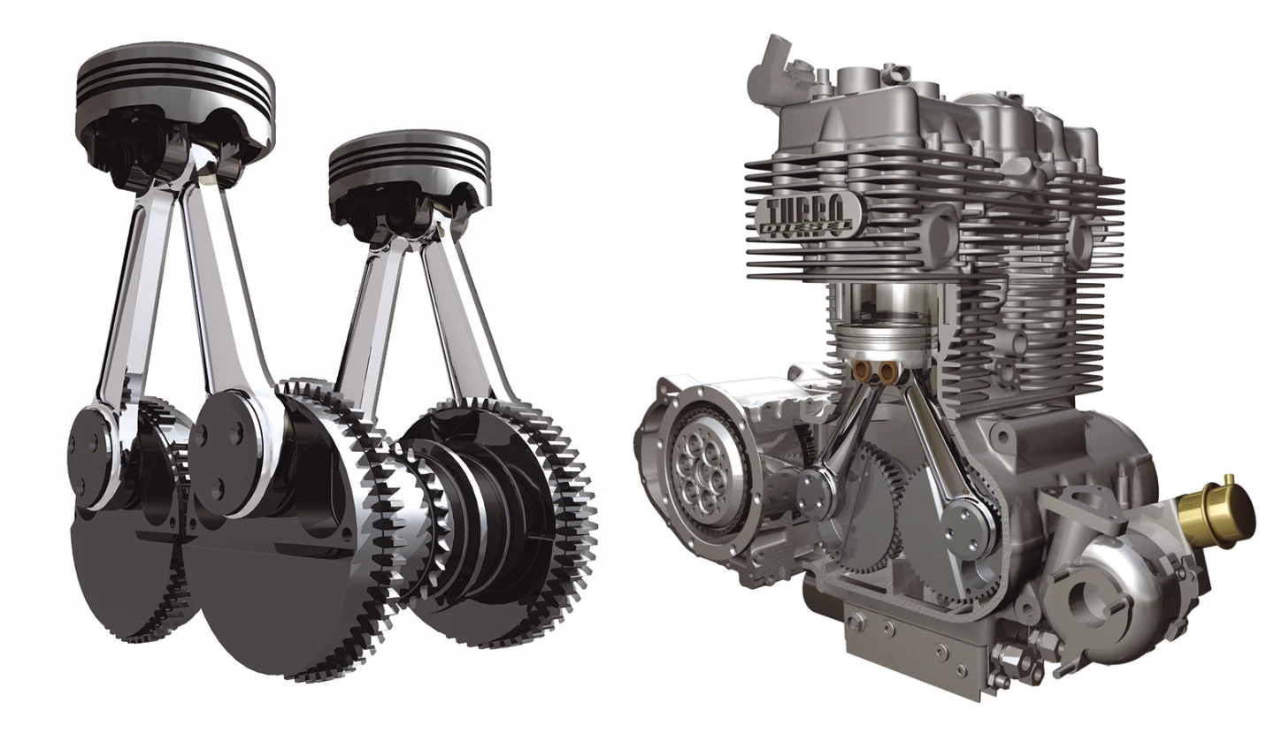 We first became aware of Neander-Motors more than a decade ago when its highly unorthodox diesel engine was demonstrated in a motorcycle. Sadly, the benefits of the design were lost among the eccentricities of the motorcycle marketplace where small unconventional manufacturers are plentiful.