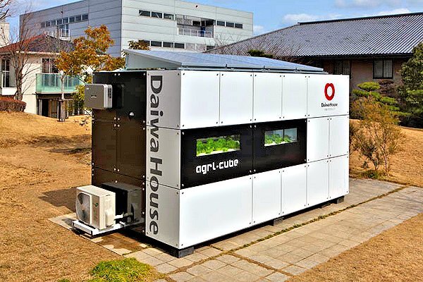 External view of the 11.7 square meter Agri-Cube E garden factory