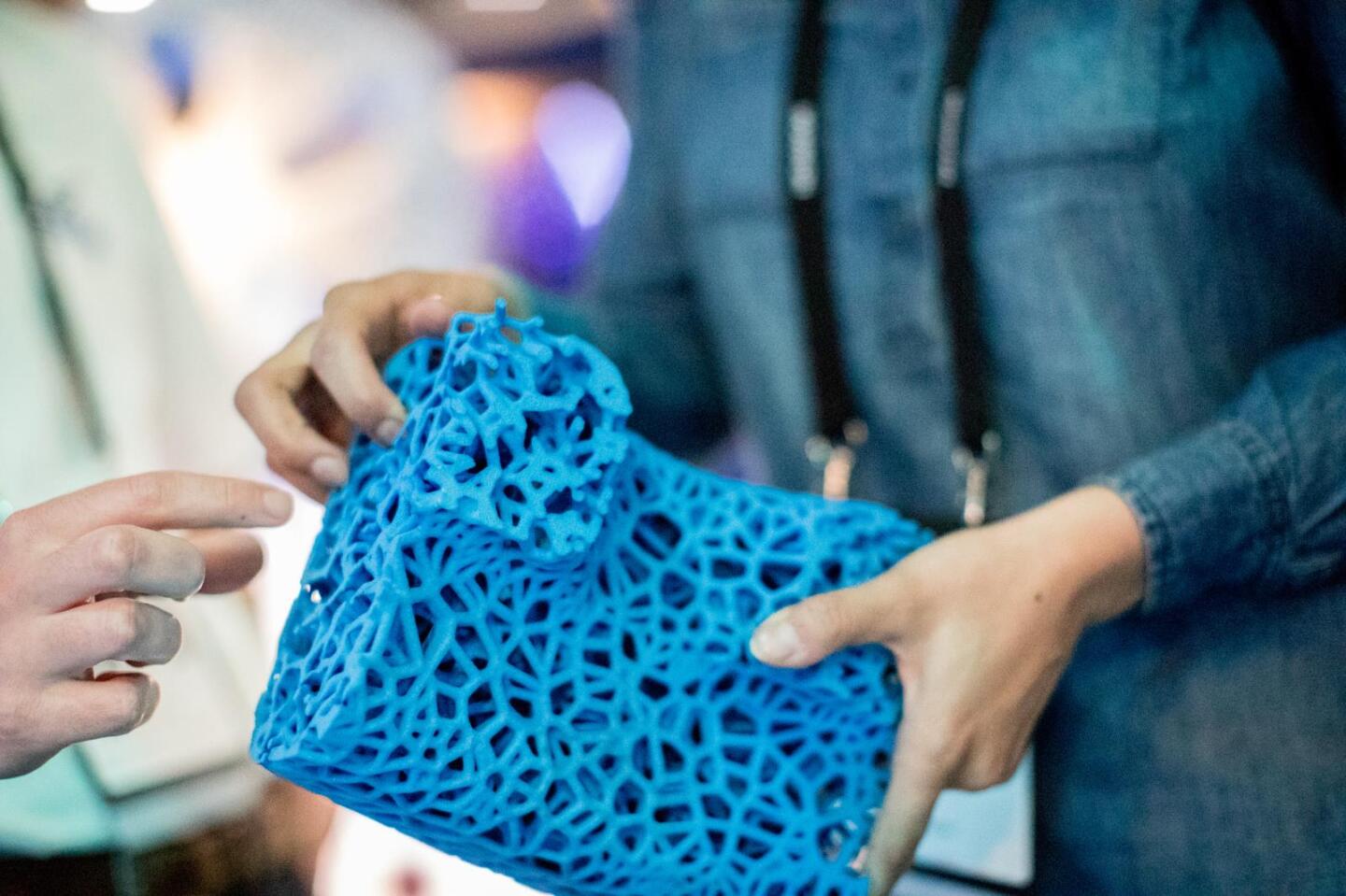 An example of the aveolar structure that enables the Vision tire to be airless