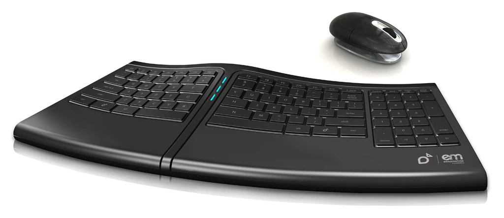 SmartFish Technologies' ergonomic Engage Keyboard and Whirl mouse