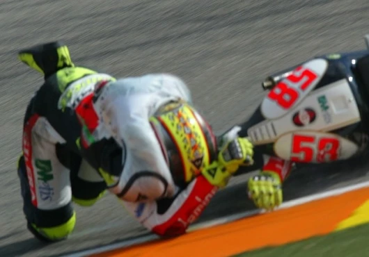 Marco Simoncelli tests the Dainese D-Air system