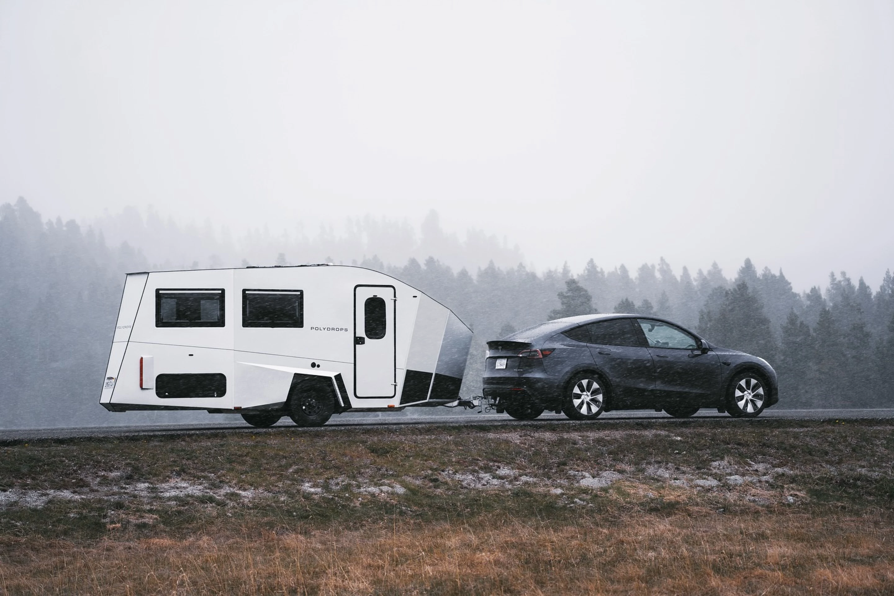 New travel trailer looks like an aerodynamic wing ... to camp in?
