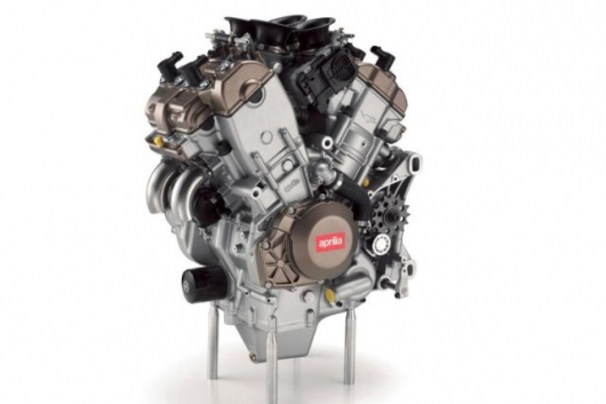 Aprilia's V4 superbike engine