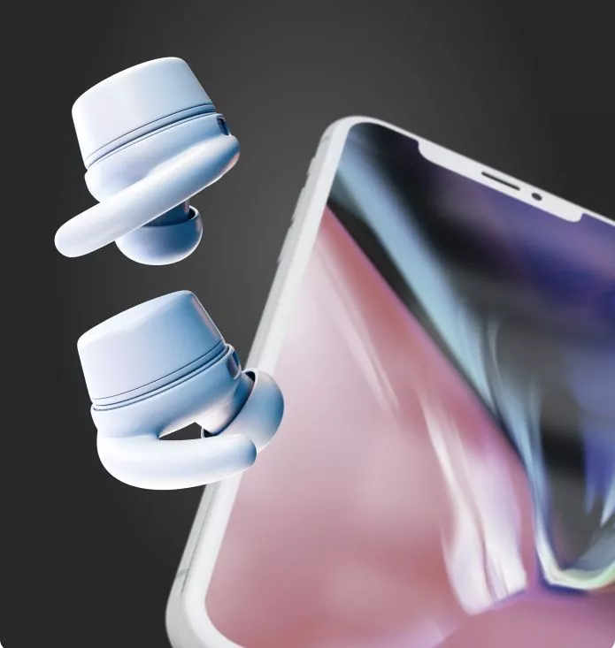 The Relods feature ear wings and come with three pairs of silicone eartips for a secure fit