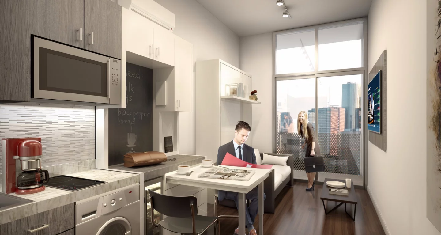 The units will have hardwood floors, granite countertops and stainless steel appliances