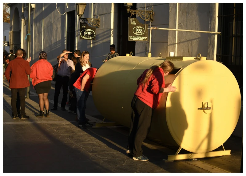 The Bunker was installed at an art fair in Córdoba, Argentina, in late 2018