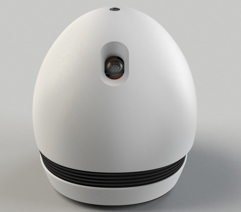 The Keecker robot features video projection, 360-degree audio and video capture, audio speakers, web browsing, gaming and video calling