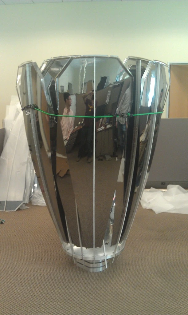 A real-world Lotus prototype in the closed position