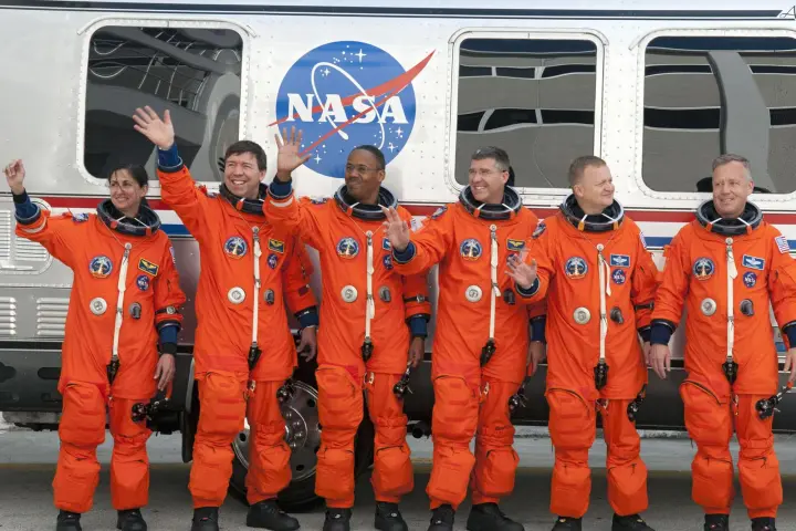 The crew of the final Space Shuttle Discovery STS-133 mission (Image: NASA)