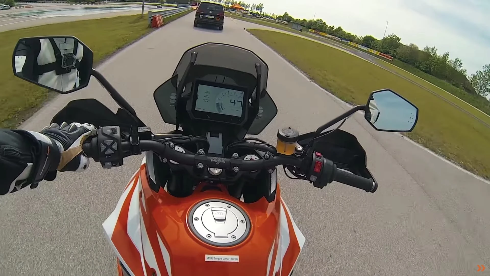KTM's adaptive cruise control prototype