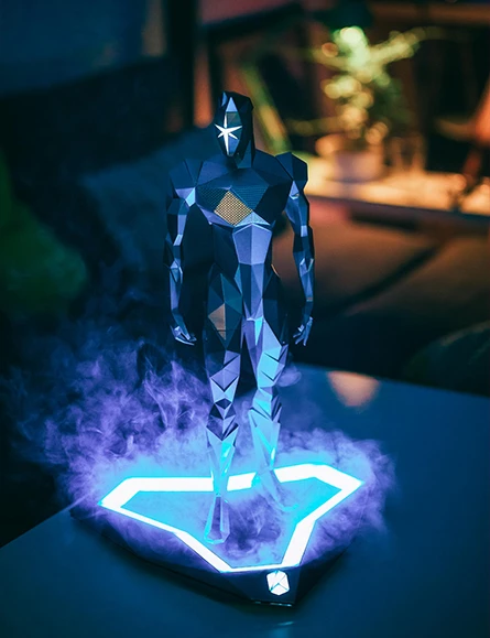The multicolor LED base means you will never get bored