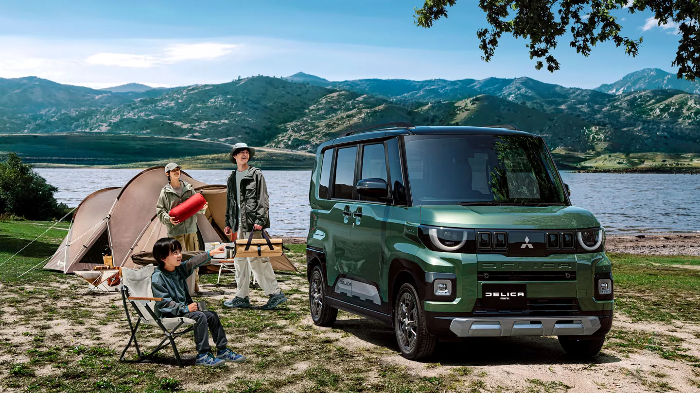 Mitsubishi has been advertising the Delica Mini as an adventurous, outdoorsy rig since before it even officially launched, and it's now developed a tiny kei camper van out of it