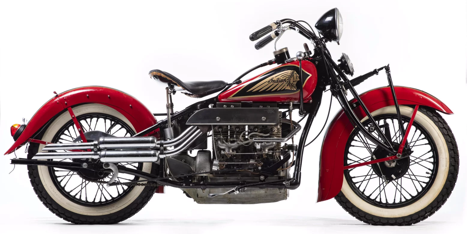This Indian 78 City PE440 Four (Lot 600) sold for £48,750 ($63,516).