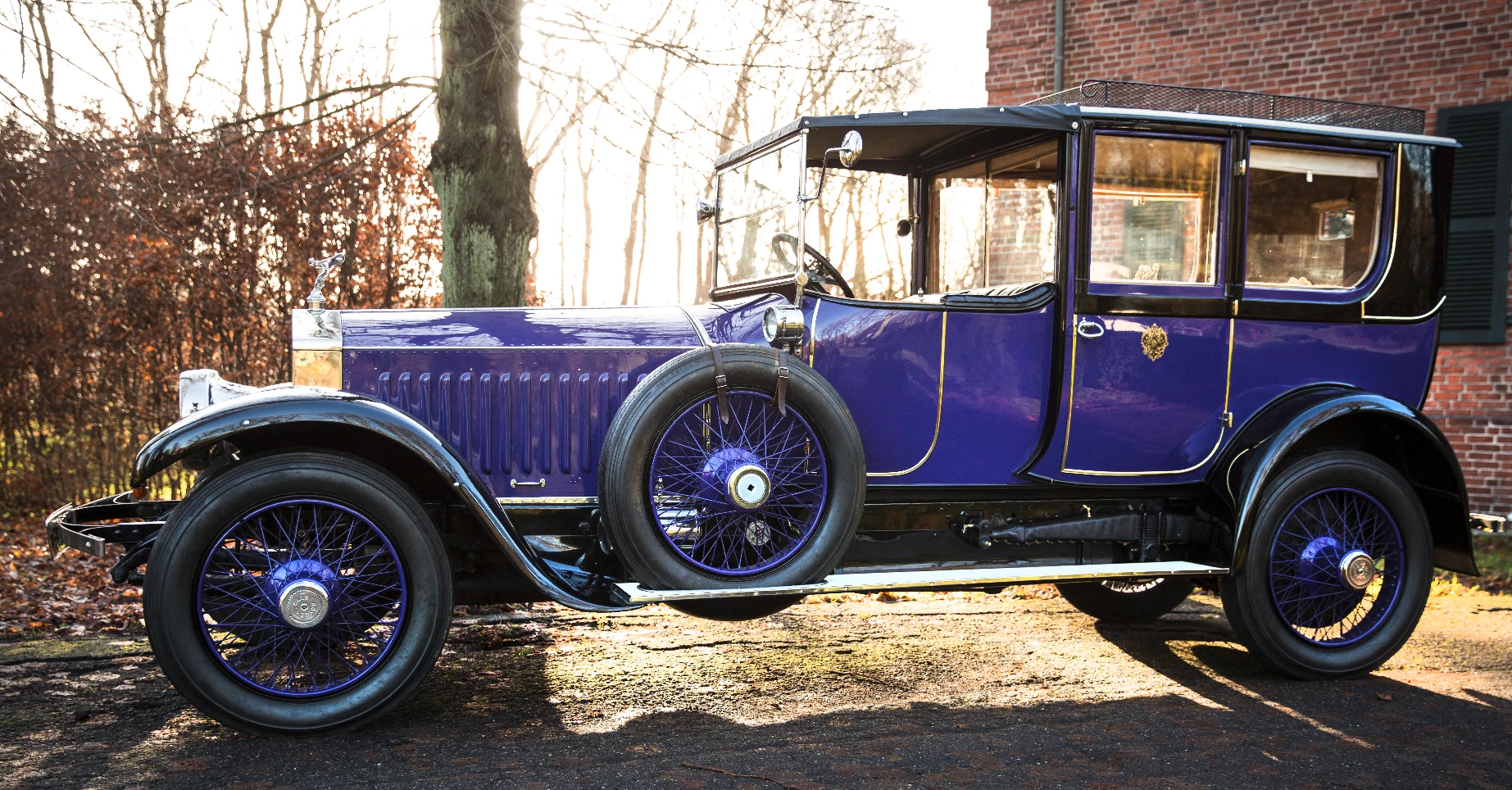 This 1914 Rolls-Royce 40/50 HP Silver Ghost "London-Edinburgh" Limousine has had an interesting life, being commandeered for military service during WW1, once owned by John Ringling of circus fame, and it was also part of the Imperial Palace Casino Collection in Las Vegas, Nevada, where it was mistakenly described as Czar Nicholas II's 1914 Rolls Royce. It is one of the most sought-after variants of the "best car in the world," as explained by this excerpt from the auction description: After a successful 2,000-mile trial under RAC supervision, the factory demonstrator - chassis '60551', 'The Silver Ghost' - was entered in the Scottish Reliability Trial, completing the 15,000-mile run with flying colors to set a new World Record. From then on the car's reputation was assured, not the least in North America where the wide-open spaces placed a premium on reliability and comfort. Another reliability trail resulted in the introduction of the improved 'London-Edinburgh' model, so called after a factory-modified car ('1701') was driven non-stop over a 400-mile course between those two cities using top gear only. '1701' returned a remarkable 24.32 miles per gallon and went on to achieve a top speed at Brooklands of 78.26 mph without the benefit of any adjustments. Fitted with streamlined coachwork, this same car later attained a top speed of 101.8 mph at the Surrey track.