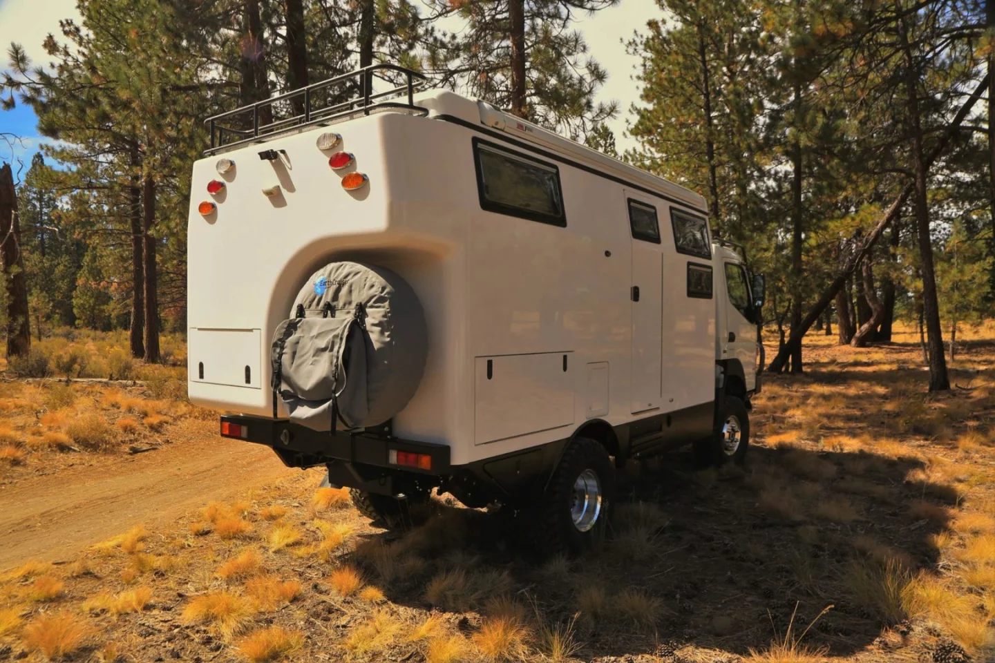 EarthCruiser's FXX is a slightly revised version of the FX with more storage around the spare wheel