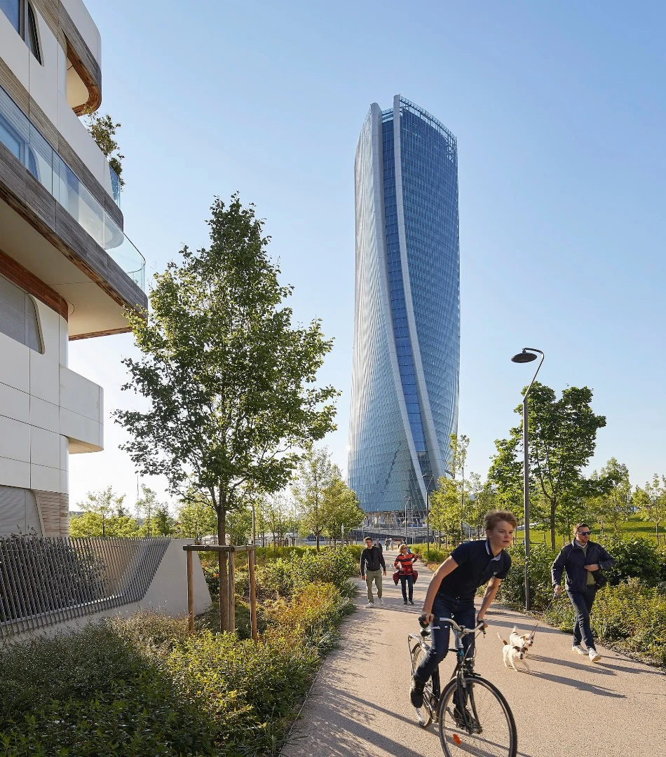 The Generali Tower has a total of 44 floors