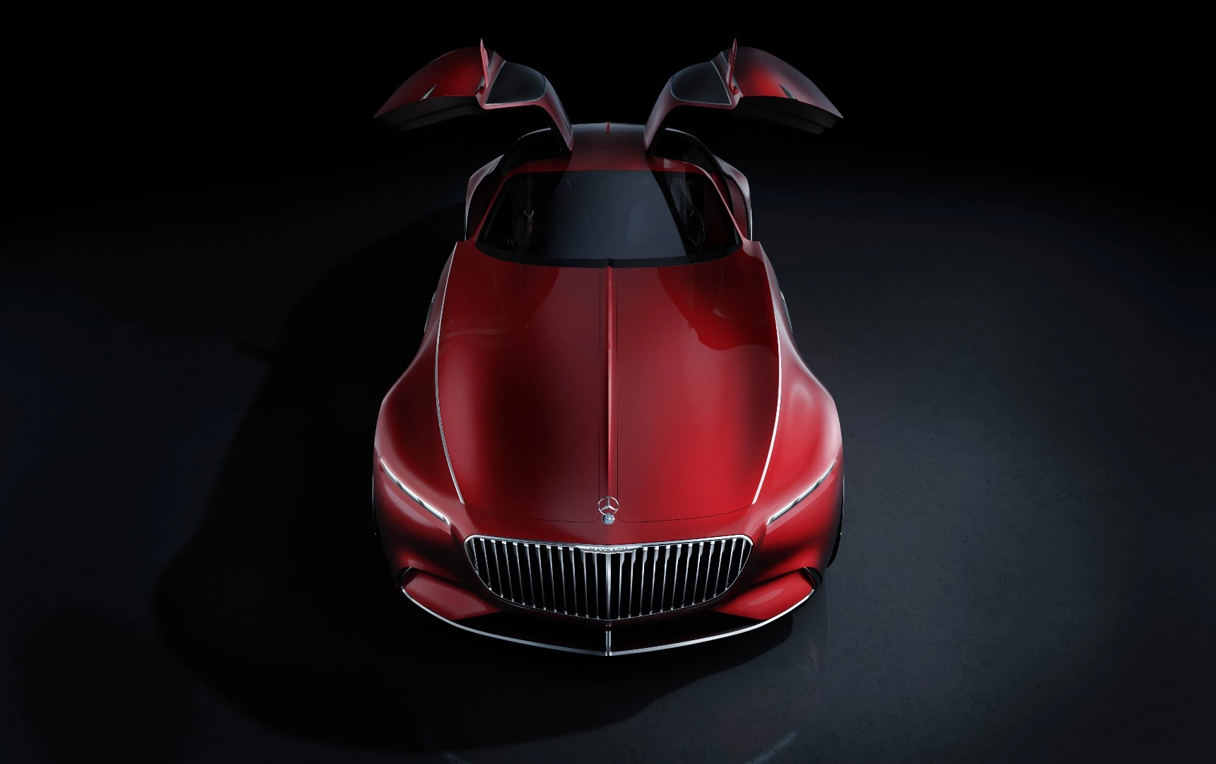 Last year's The 2016 Vision Mercedes-Maybach 6 Coupe concept featured hallmark Mercedes-Benz "gullwing" doors