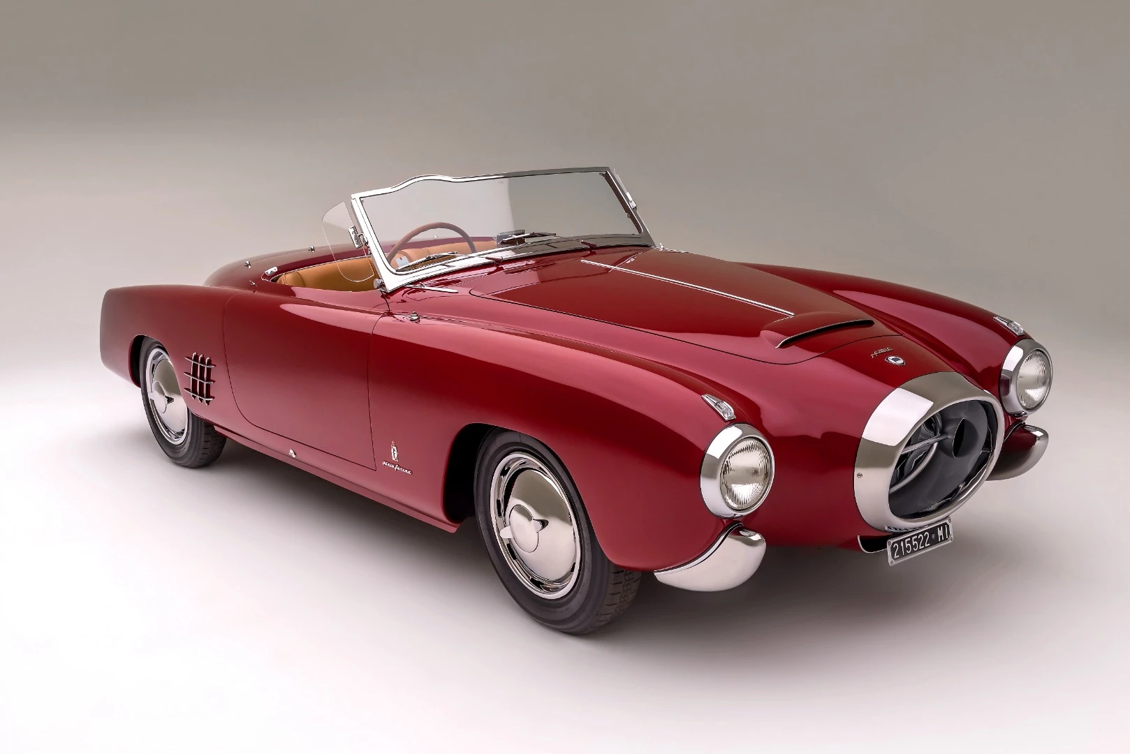 1953 Lancia Aurelia PF200C Spider by Pinin Farina | Winner: The Quail, A Motorsports Gathering 2018 | Owner: Anne Brockinton Lee, Reno, Nevada, USA | Specifications: 1991 cc OHV 60° V6 engine • 90 horsepower • 4-speed manual gearbox • Independent suspension, front and rear • Four-wheel hydraulic drum brakes