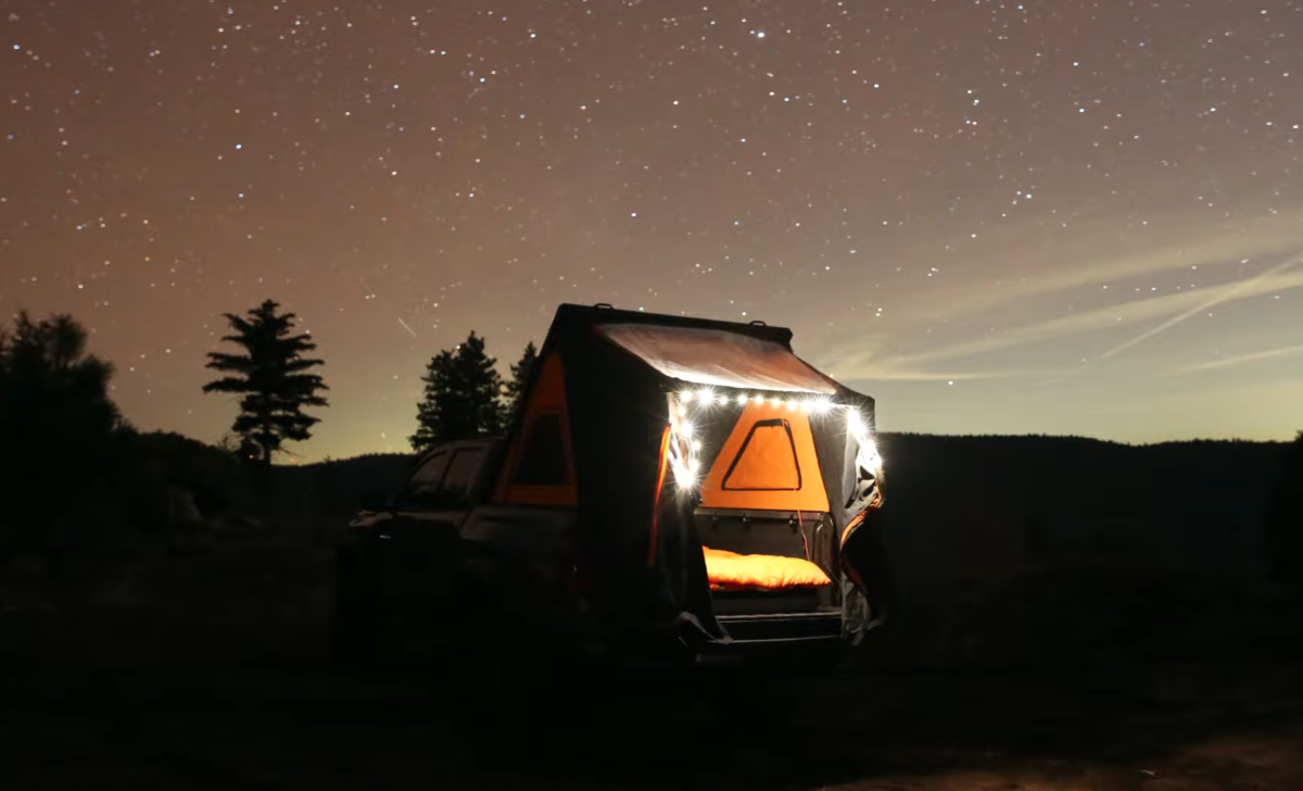 90-second tent is the stealthiest, lightest pickup camper out there
