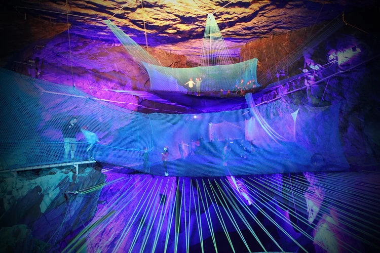 The old Blaenau Ffestiniog slate mine in Northern Wales is soon to become the home of the world's largest underground trampoline