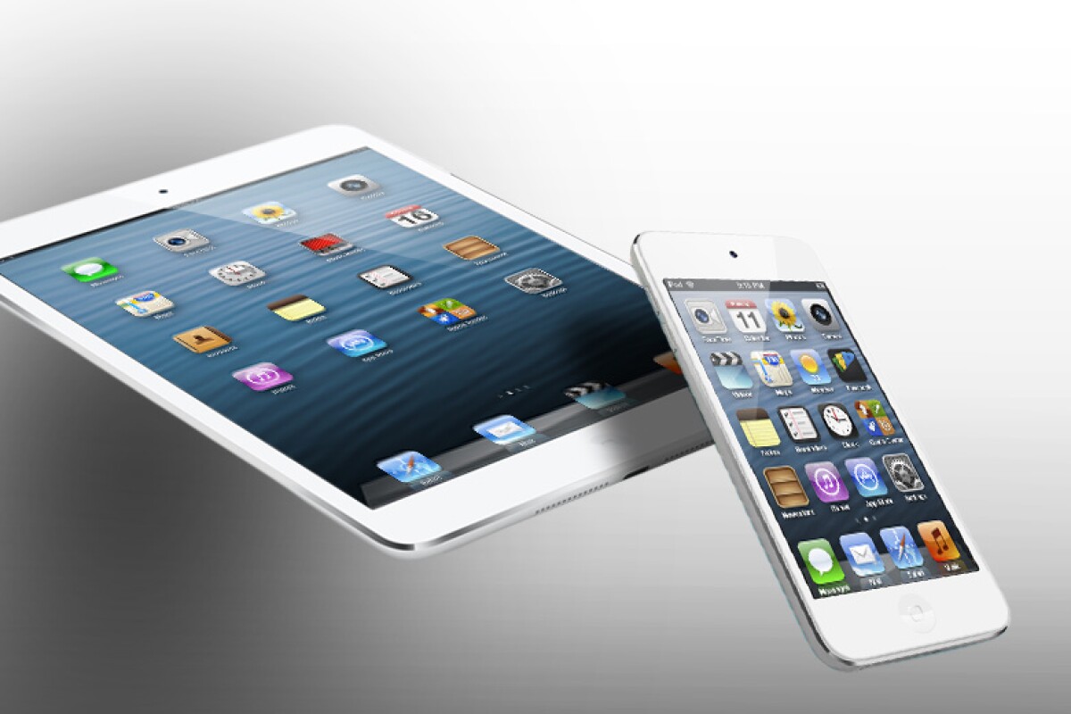 How does the iPad mini compare to the iPod touch 5G?