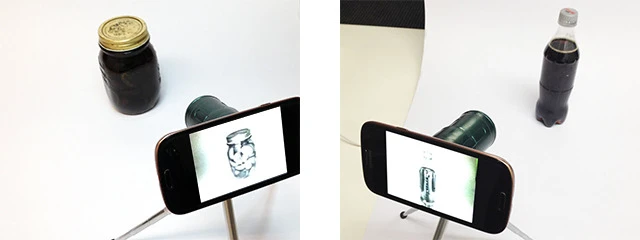Snooperscope can make opaque liquid appear transparent