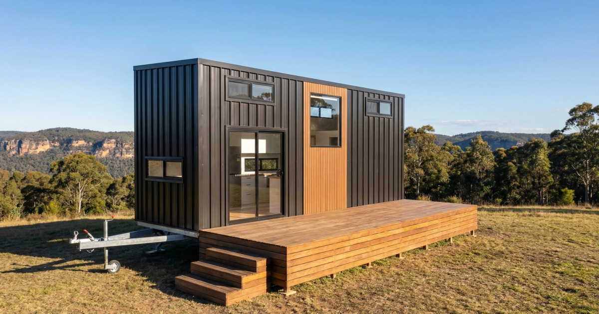 Storage-packed tiny house provides spacious family friendly layout