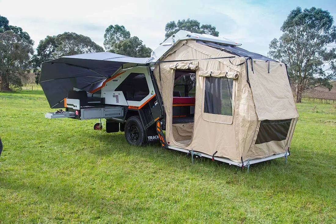 Track Tvan MK5 with tent set up