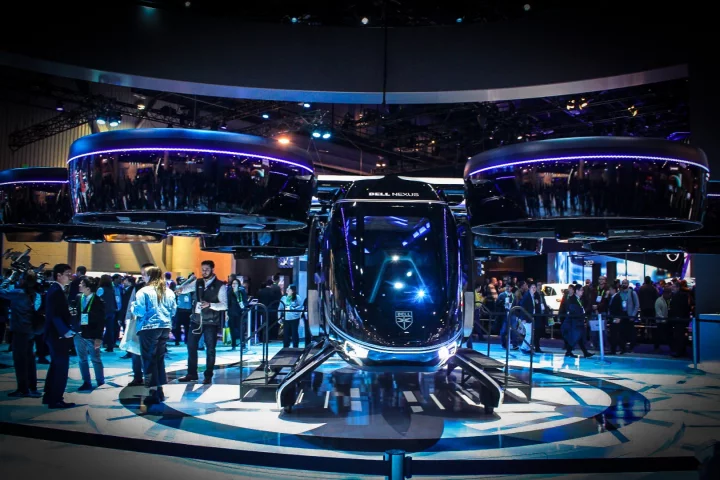 Probably the most sensational vehicle at all of CES, the Bell Nexus concept