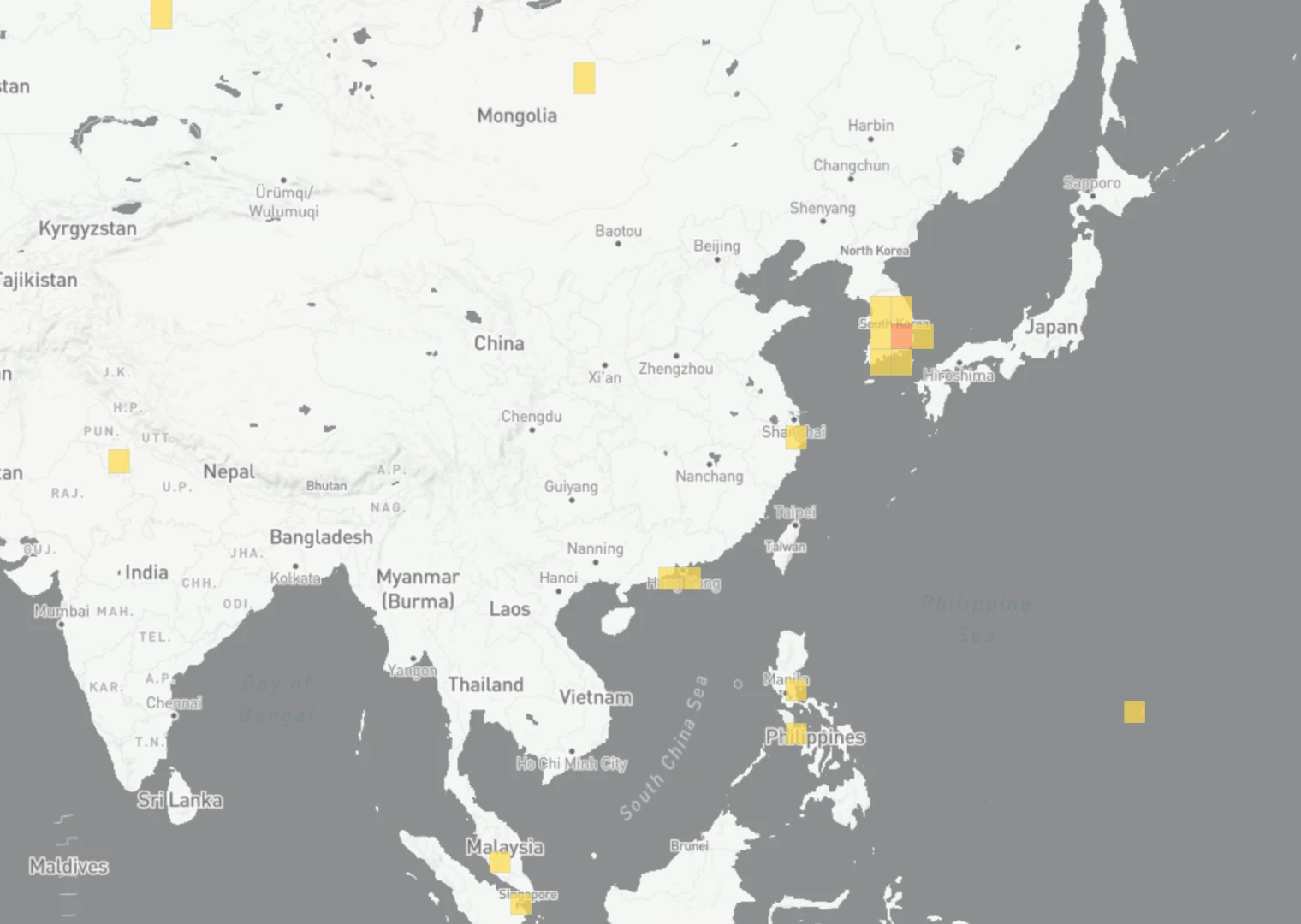 Airthings devices are also somewhat lacking in Asia