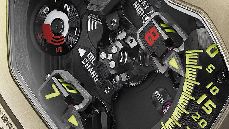The Urwerk UR-110 ZrN 'Champagne Supernova'