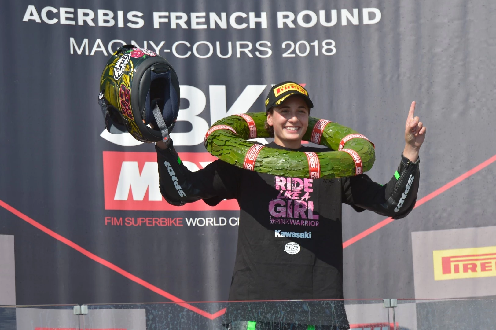 Anna Carrasco: First female world motorcycle champion ever! Magny Cours, France, September 30, 2018